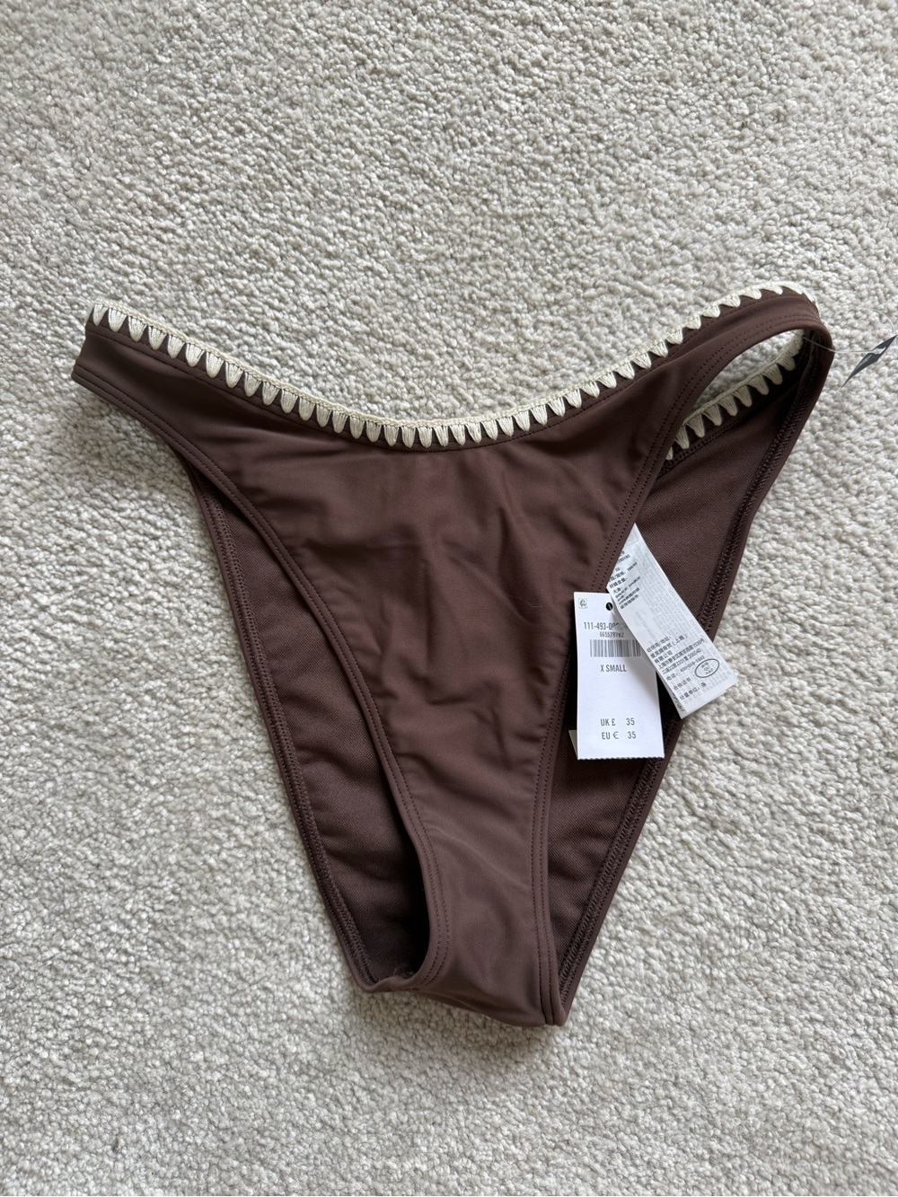 Abercrombie & Fitch Brown mid rise highly moderate bottom